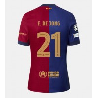 Dres Barcelona Frenkie de Jong #21 Domáci 2024-25 Krátky Rukáv